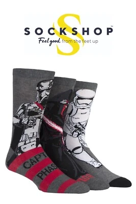 Star Wars Villains Socks Men Kylo Ren Captain Phasma Storm Trooper Gift SOCKSHOP