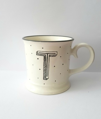 alphabet Dunelm tea coffee cup mug 