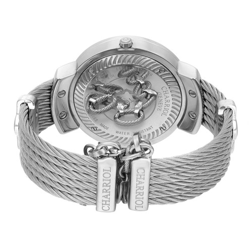 Charriol St Tropez Moonphase 35mm Diamond MOP Dial Ladies Watch ST35SD1.560.008 - Picture 4 of 4