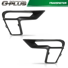 Front Fog Light Covers Bezels Left & Right Side Fit For 2018-2019 Ford Explorer