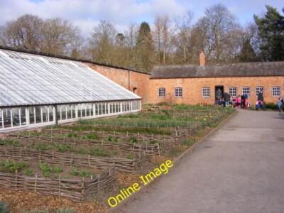 Photo 6x4 Walled Garden Greenhouse Atcham The view in the Attingham Hall  c2012