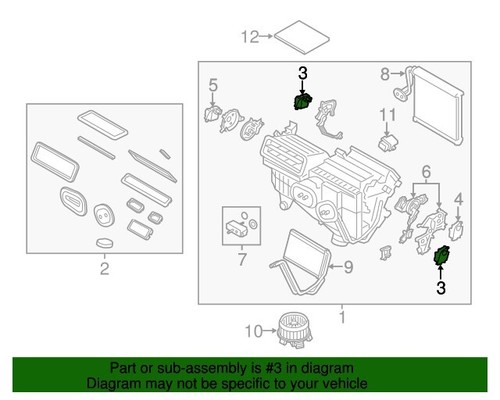 NEW Motorcraft HVAC Blend Door Actuator YH-2023 Ford Lincoln 2013-2024 - Picture 4 of 5