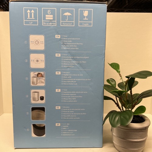Elechomes EPI081 Air Purifier with True HEPA Filter White for sale