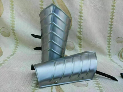Mittelalter Eisen Stahl Armschützer Set Kreuzritter Templer Rüstung Garde Arm...