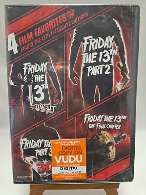 NEW! Friday The 13th Deluxe Edition DVD Set 1 2 3 4 Jason Voorhees part 3 3d