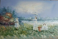 Vintage Taylor 36X 24 Art painting expressionism 