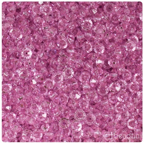 BeadTin Transparent 6mm Faceted Rondelle Plastic Craft Beads (1350pcs) - Picture 26 of 53