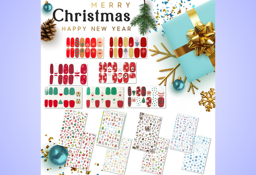 TailaiMei Xmas Nail Stickers DIY Set - 1000Pcs - Picture 7 of 7