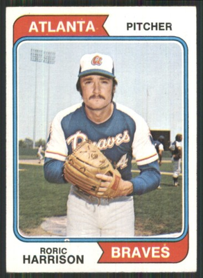 #ad 1974 Topps #298 Roric Harrison Atlanta Braves 2820 $1.49
