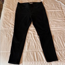 Old Navy Rockstar Jeggings Womens 16 Long Black Skinny Pull On Denim Pants