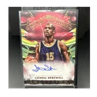 New ListingTopps Inception Memory Lane MLM-LS Latrell Sprewell Red Auto /75 Basketball