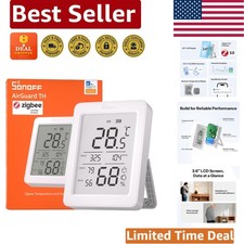 Precision Zigbee Temperature  Humidity Sensor with Remote Monitoring - 1-Pack