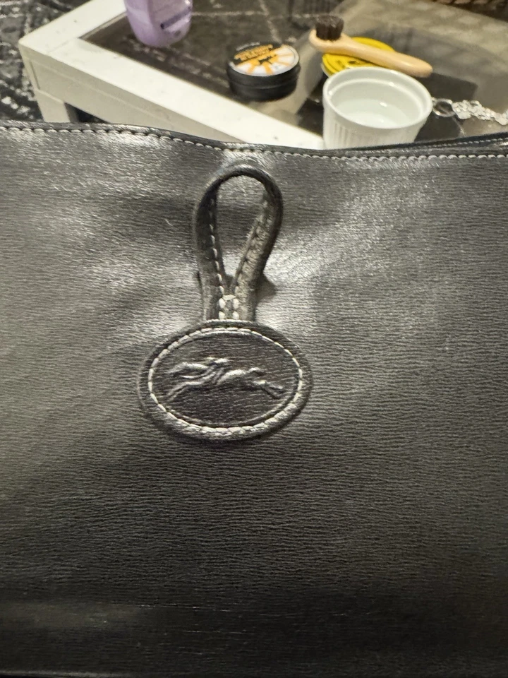 Bolso de hombro Longchamp vintage negro Foto 4 de 4