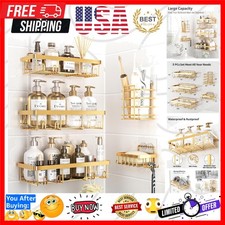 5 Pack Shower Caddy Organizer Rack Shelf for Inside Shower, Self Adhesive Wal...