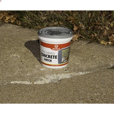 1 Quart Easy-to-Use Concrete Repair Patch - Pre-Mixed, Gray, Water-Resistant