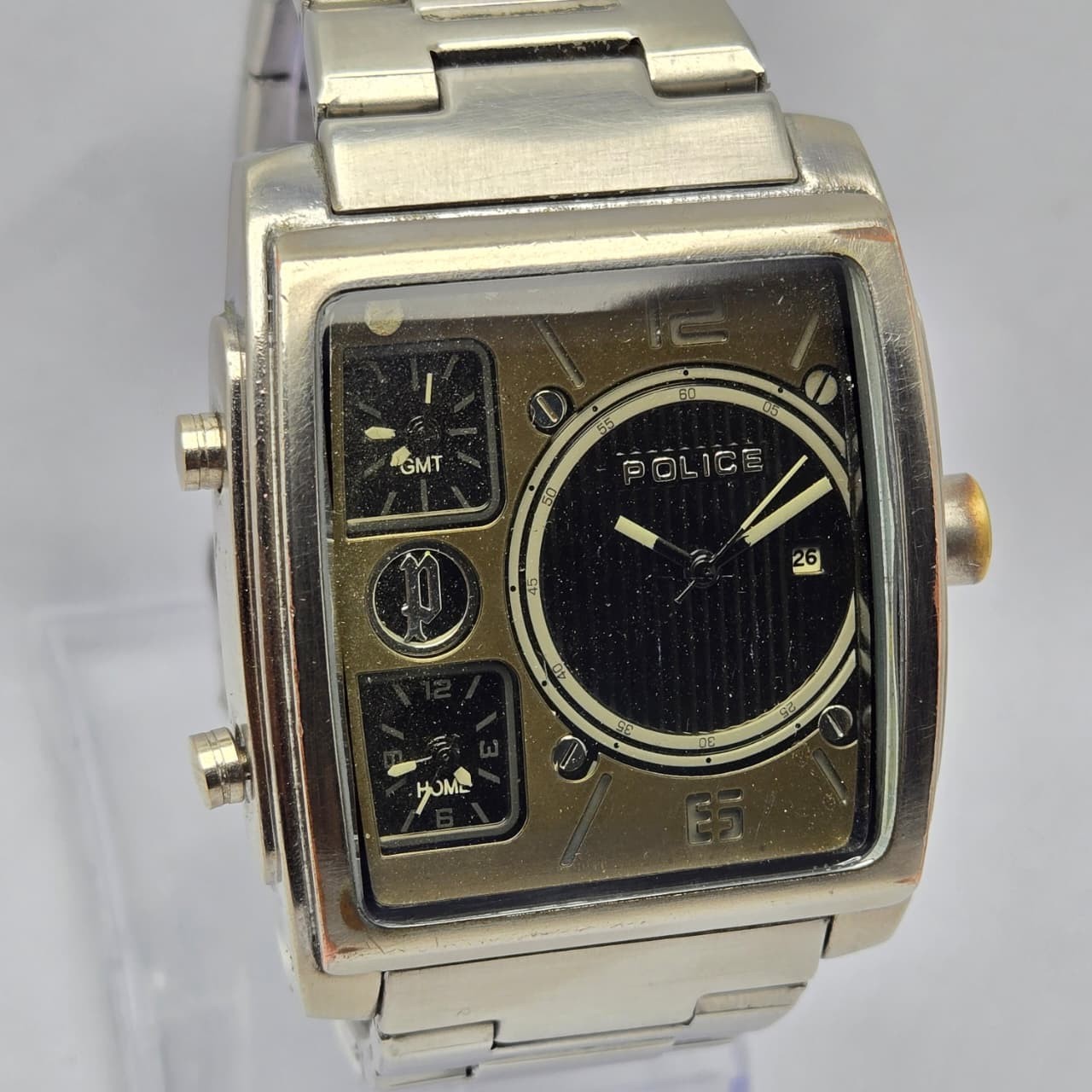 GMT Police Quartz Watch Men’s Vintage - vintagewatches.pk