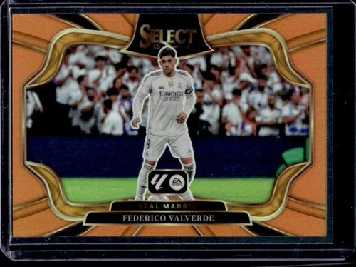 2025-26 Panini Select La Liga Federico Valverde Field Level Orange Prizm #/75