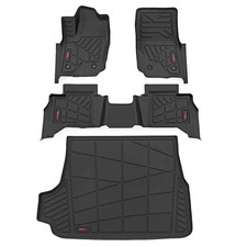 Rough Country Sure-Fit Floor & Cargo Mat Set for Toyota 4Runner (2025) - Fron...