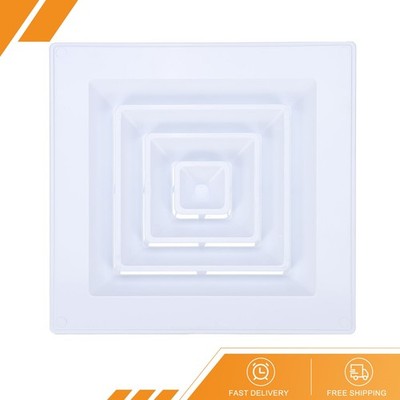 Square Air Vent Cover 12'' x 12'' Plastic Air Return Grille White