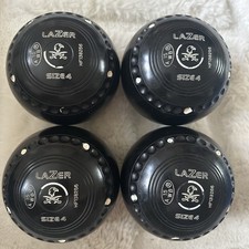Taylor Lazer Lawn Bowls Size 4 - WB15 - Cross Swords Eagle Motif
