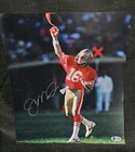 JOE MONTANA SIGNED AUTOGRAPHED 11x14 PHOTO SAN FRANCISCO 49ERS BECKETT COA