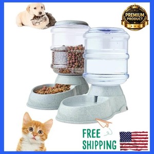 NEW AUTOMATIC Distributeur d'eau pour animaux de compagnie Grand alimentateur pour chats et chiens, nourriture et boisson