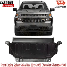 Front Engine Splash Shield Compatible with 2019-2020 Chevrolet Silverado 1500
