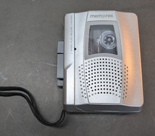 Memorex MB1057SIL Personal Cassette Recorder 2xAA Battery Lanyard Tested Works