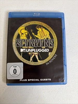 SCORPIONS - MTV UNPLUGGED IN ATHENS BLU RAY (SONY 2013) VGC USED TESTED METAL