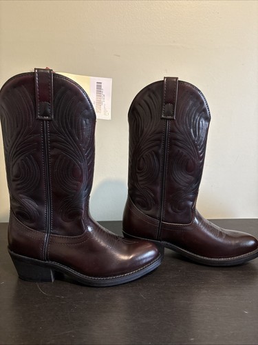 Masterson Boot Co Hombres Cuero Marrón Superior Western Vaquero Bota Resistente al Aceite 6EW - Imagen 4 de 17