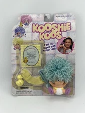 Vintage 1998 Kooshie Koos Doll Soapy Suds Sydney Blue Hair Toy By OddzOn New