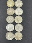 Mercury Dimes AU 1923-26-29(2)-39-41(2)-42-43-45 Lot Of 10-90% Silver Lot #A
