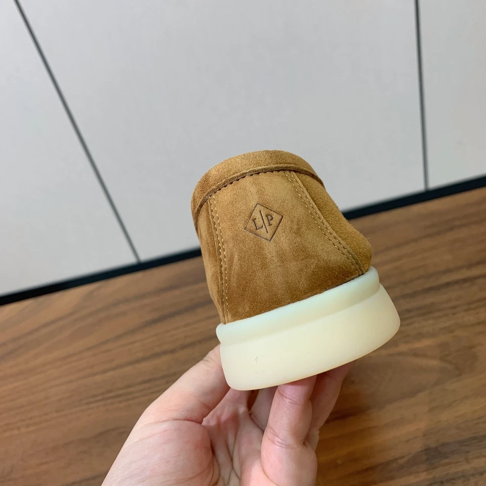 Tênis LORO PIANA Masculino Moda Mocassim Sapatos Macios Causais Tamanho US10(44) - Imagem 3 de 4