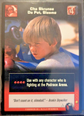 1999 Star Wars Young Jedi The Menace of Darth Maul #49 Cha Skrunee Unplayed