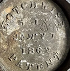 Antique CW Hotchkiss Artillery Shell Base "HOTCHKISS _ IN JAN'Y 7, 1862 PATENT"