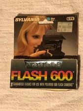 Vintage Sylvania 600 Flash Bulbs for Poloroid Camera New Old Stock Blue Dot 🔵