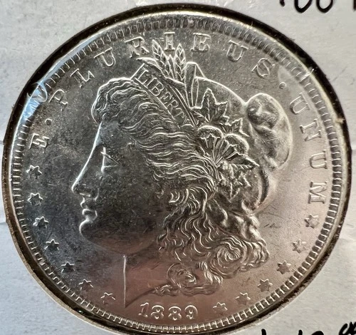 1889 P UNC Morgan Dollar RARE UNCIRCULATED Silver KEY DATE BU .90%