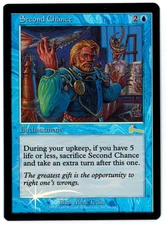 Second Chance - MTG (SP+/NM Quality FOIL) - Urza's Legacy -  See scans!!