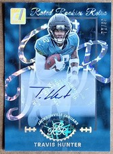 TRAVIS HUNTER RATED ROOKIE RETRO AUTOGRAPH ROOKIE CARD #72/99 - 2025 DONRUSS