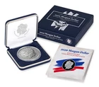 2026-W Morgan Silver Dollar Enhanced Uncirculated Coin  250th Privy in hand