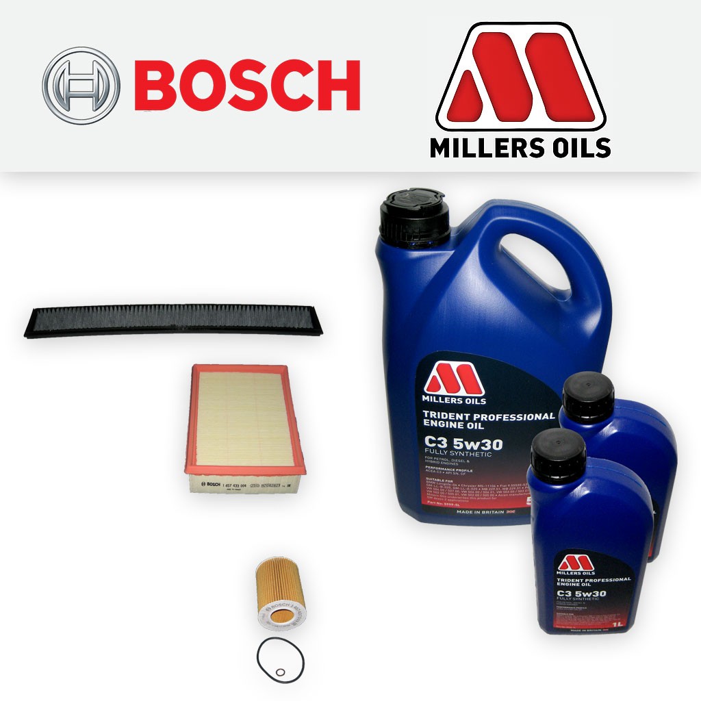 SERVICE KIT for BMW 3 SERIES E46 325I OIL AIR CABIN FILTERS +C3 OIL (2000-2007)