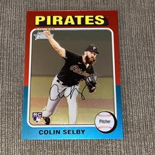 2024 Topps Heritage High Number Colin Selby RC Chrome/699 #150 Pirates