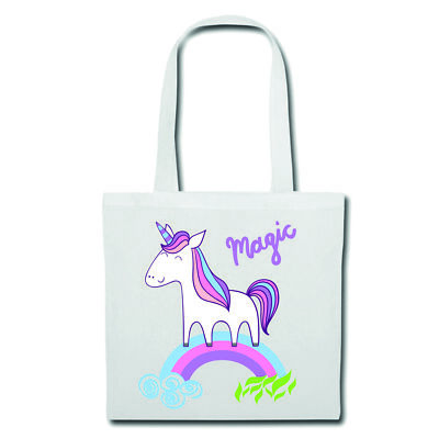 Tasche Beutel Baumwolltasche Einhorn Unicorn Fabelwesen Pferd Ziege Licorne Unic