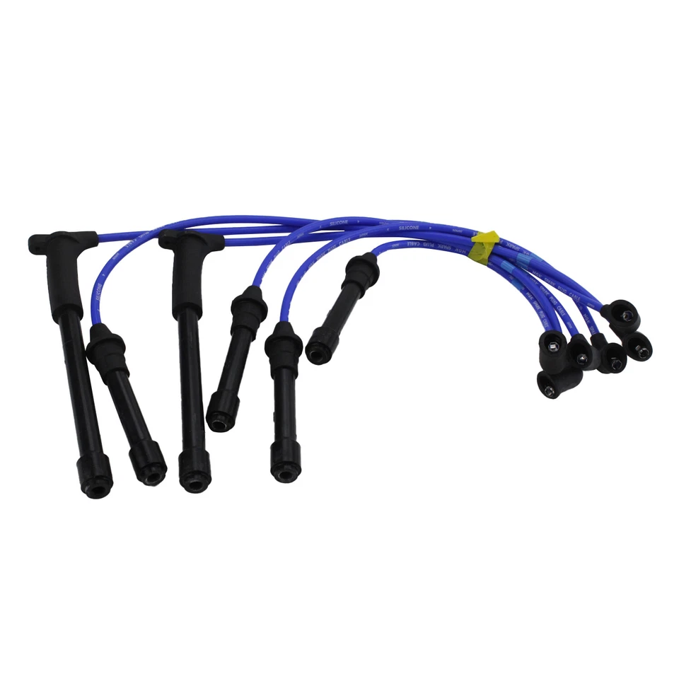 Juego de cables de bujía de silicona azul NGK 8113 para QX4 Frontier Pathfinder Xterra Foto 2 de 4