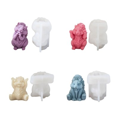 Cute Squirrel Shaped Silicone Mold Resin Mould for DIY Handmade Craft