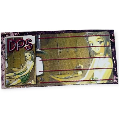 Sony PlayStation 1 Ps1 Dengeki Magazine Girl Label Memory Card Sticker