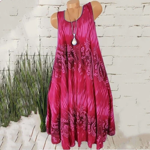 Abito sciolto donna donna boho spiaggia vacanze floreale sole taglie forti - Foto 14 di 23