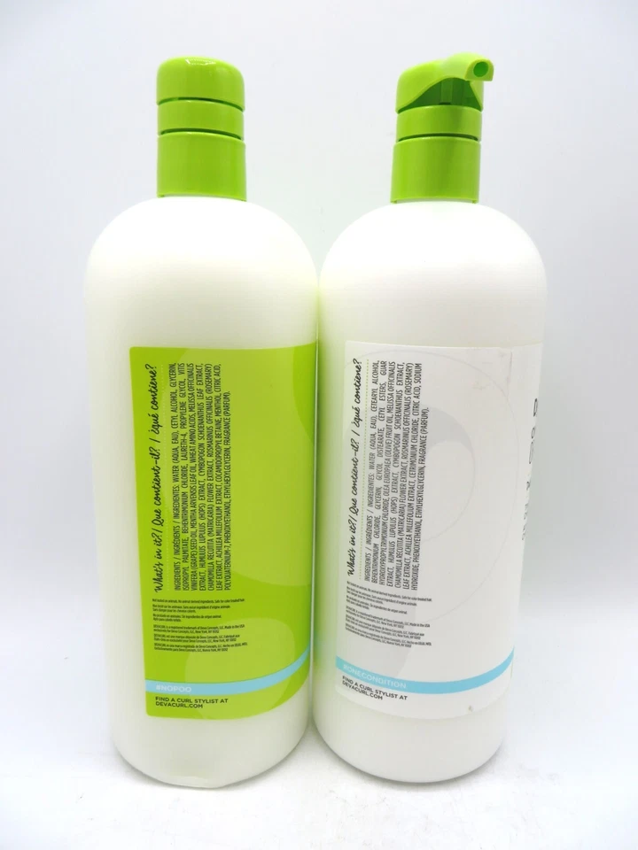 DEVACURL NO POO ORIGINAL CLEANSER / ONE CONDITION 32 OZ Duo! - Image 2 of 3