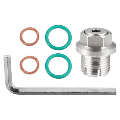 #ad ⭐M12.1 1.5 x 15mm Oversize Piggyback Oil Drain Plug Self Oil Kit for Car New $12.43