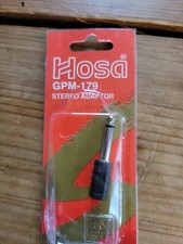 Hosa GPM-179 Adaptor 3.5 mm Female Mini Stereo Phone to 1/4 in Male Mono Plug